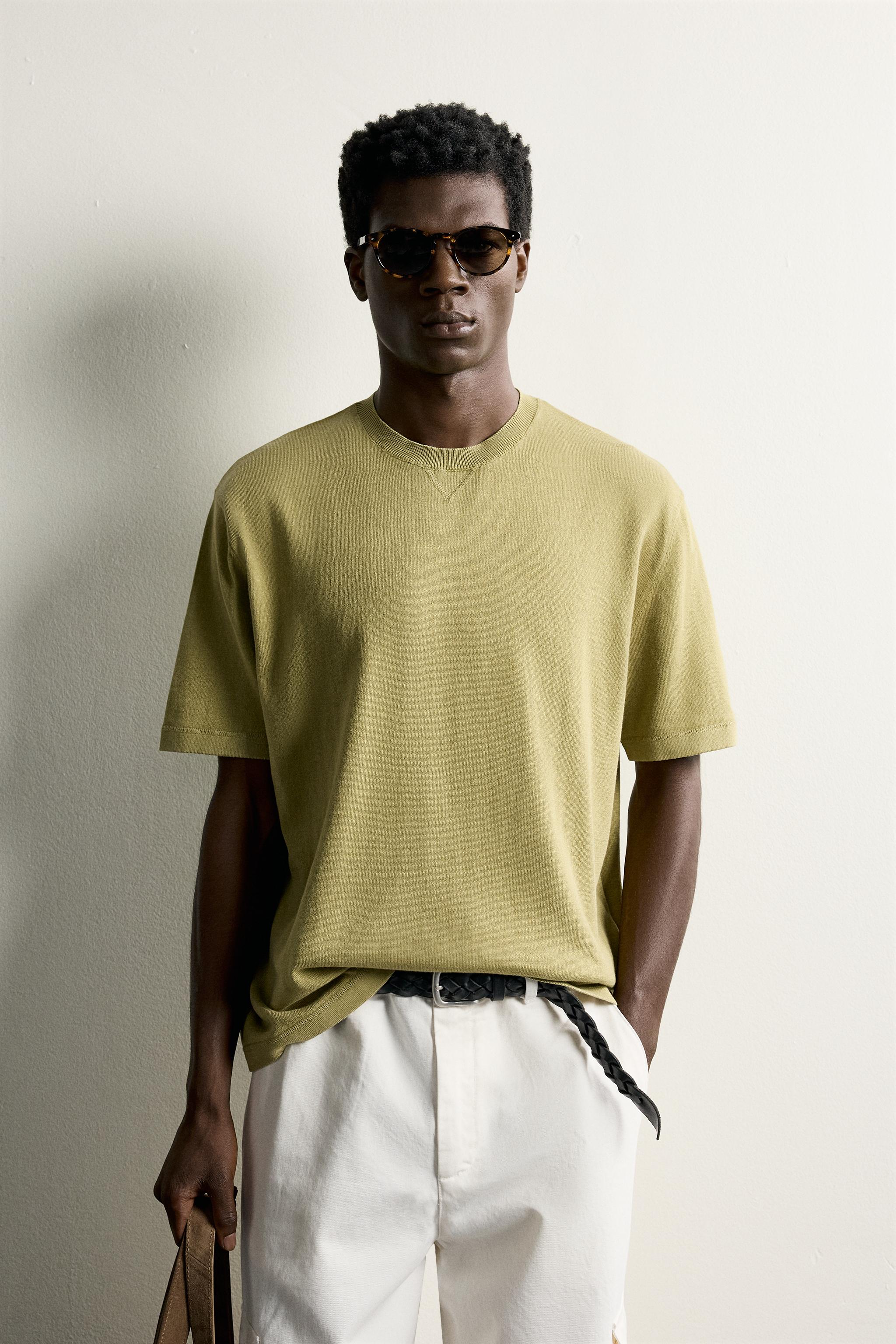 T-SHIRT EN MAILLE REGULAR FIT