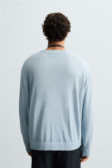 WASHED-EFFECT SWEATER - Bluish by Zara - Image 2