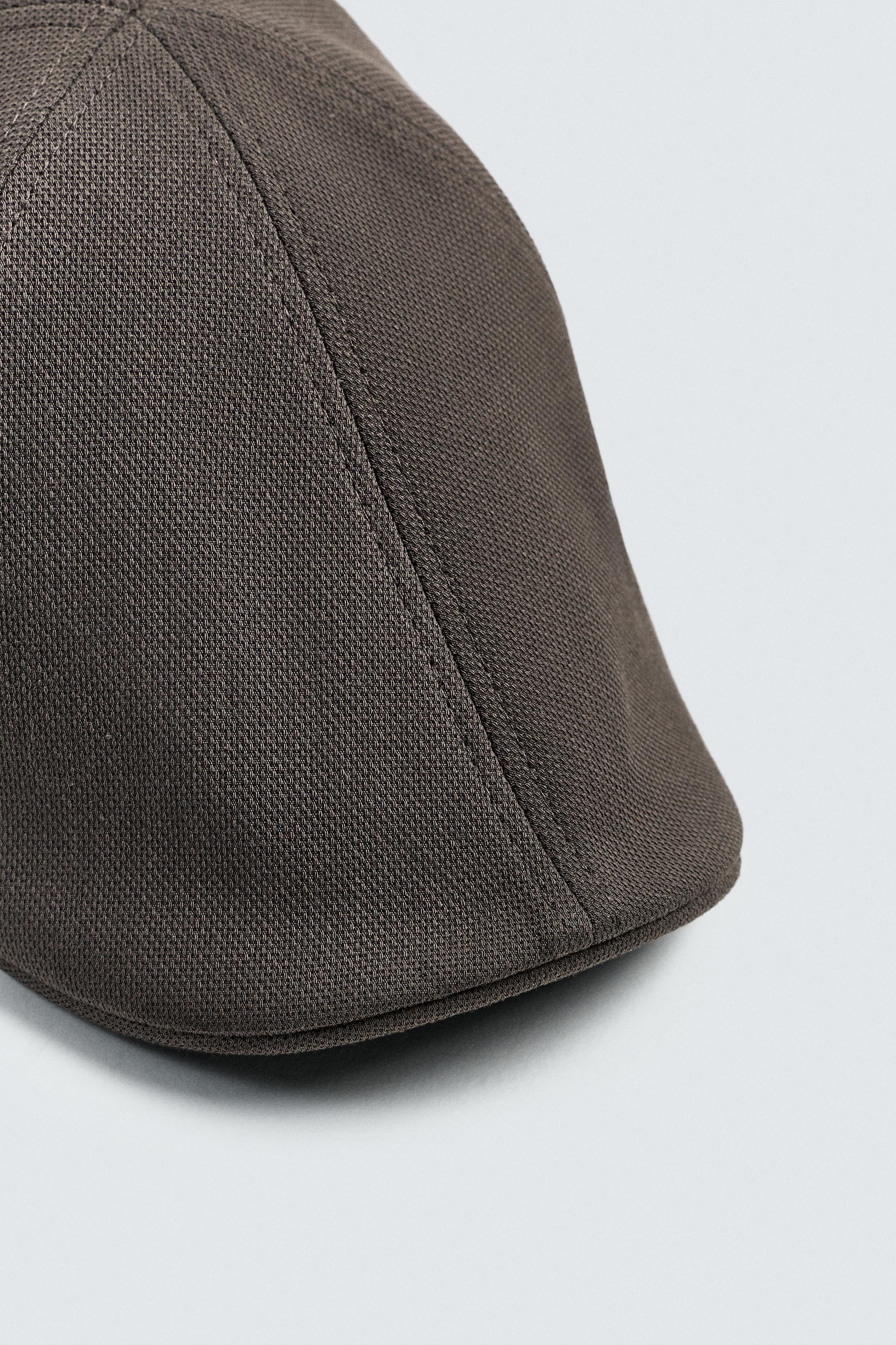 HOUNDSTOOTH BERET — Khaki (alternate view)