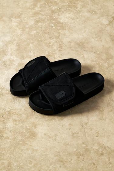 Zara SLIDE SANDALS X SR_A - Black