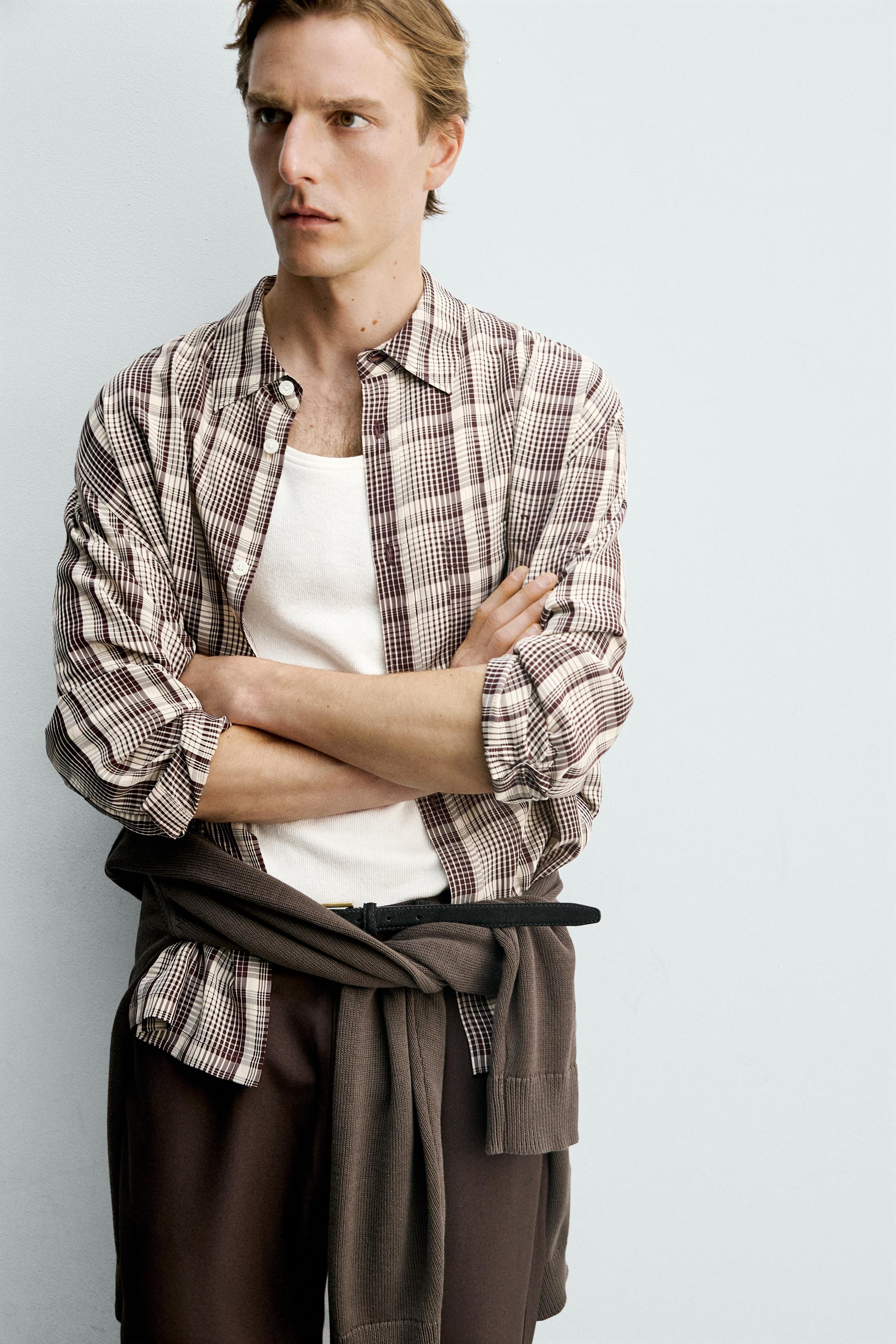 CHEMISE FLUIDE À CARREAUX