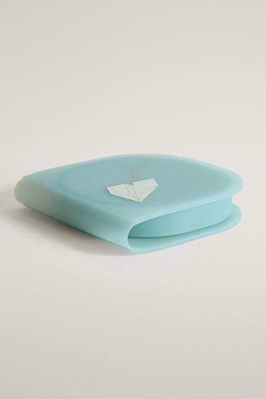 KIDS' SILICONE PAPER AIRPLANE LUNCH BOX — Blue 2