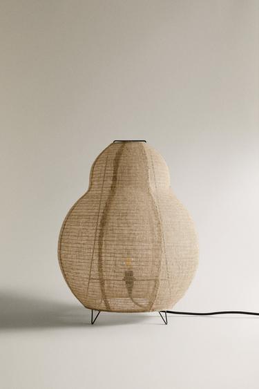 LINEN LAMP - Light beige by Zara