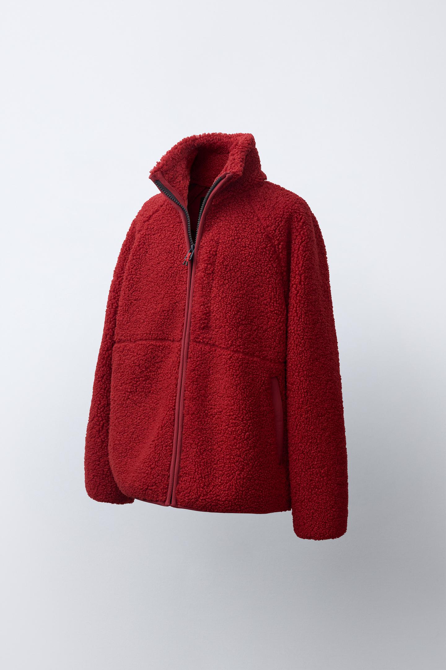 Детская куртка Zara Shearling, цвет: Красный — фото 2