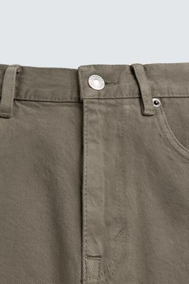 REGULAR FIT DENIM BERMUDA SHORTS - Greenish by Zara - Image 8