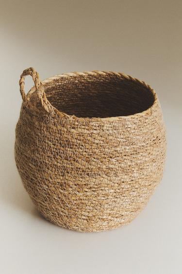SEAGRASS OVAL BASKET - Light beige by Zara - Image 6