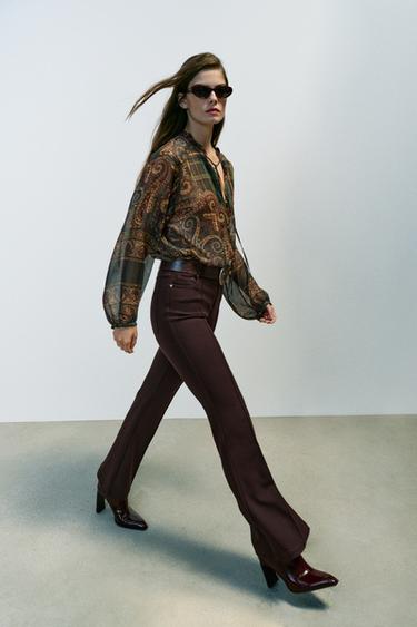 FLARE PANTS — Brown 2