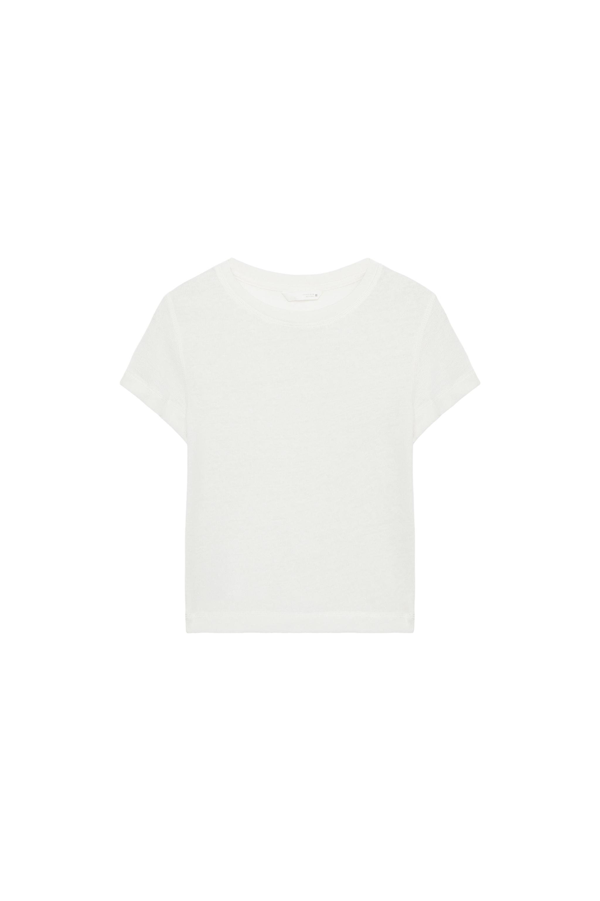 半袖ラスティックTシャツ - ホワイト | ZARA Japan / 日本