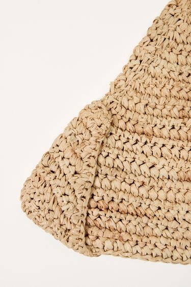 RAFFIA EFFECT HAT LIMITED EDITION - Light beige by Zara - Image 5