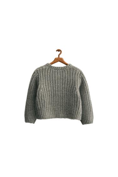 ZARA TIMELESS - CHUNKY KNIT CARDIGAN - Green-dry by Zara