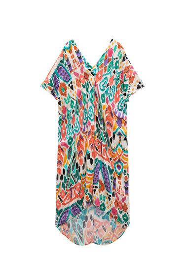 PRINTED TUNIC DRESS