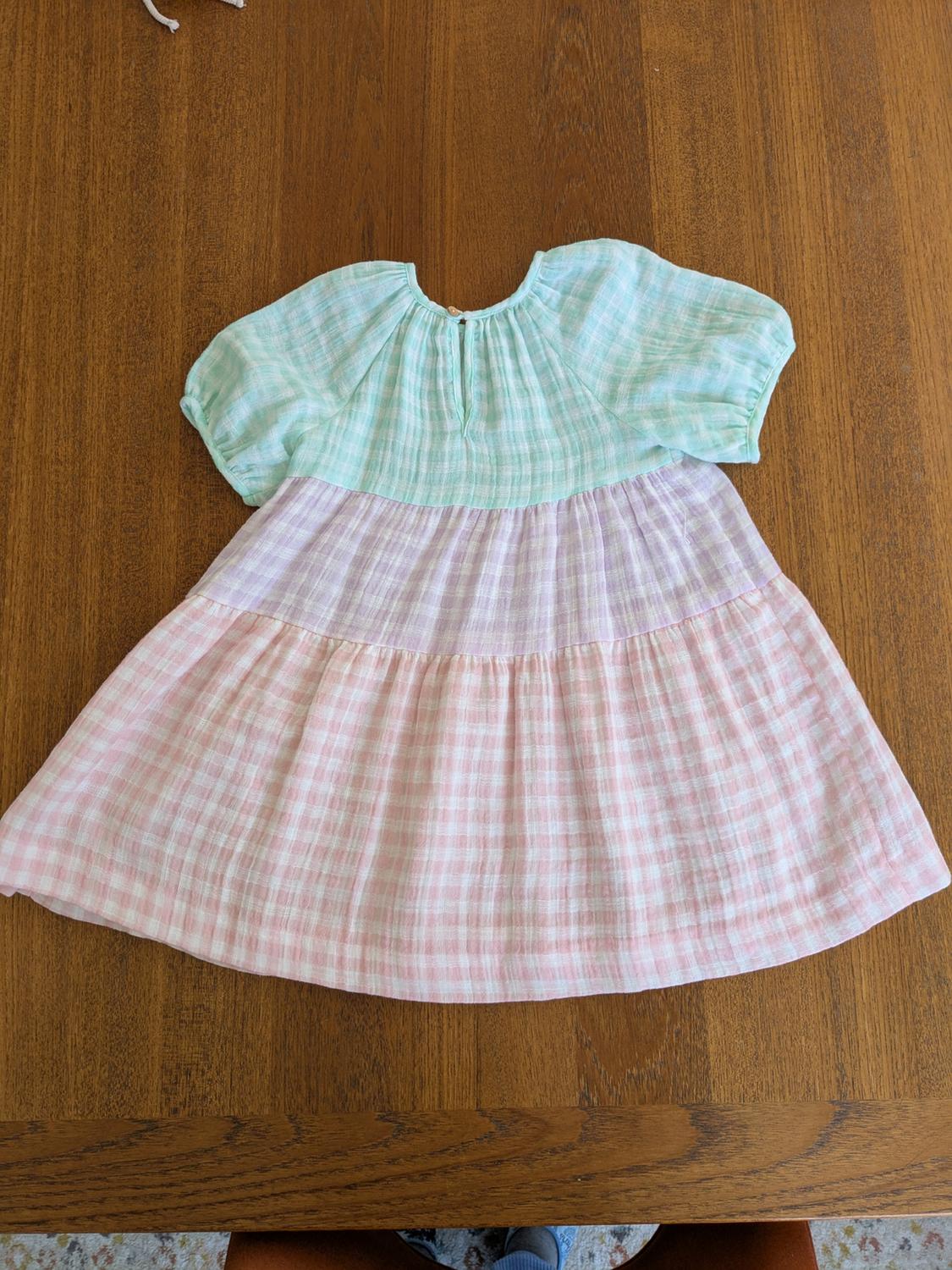 TIERED GINGHAM DRESS - Image 2