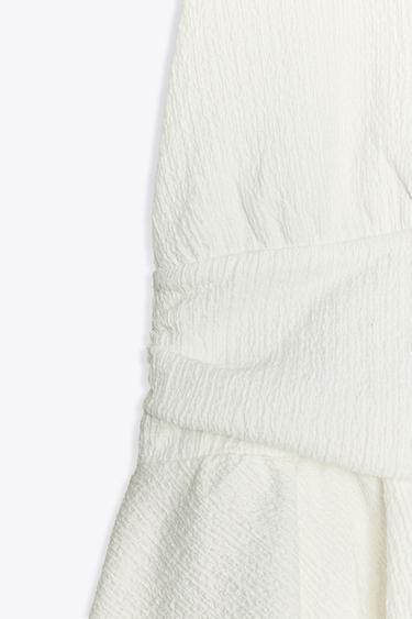 RUFFLED HALTER TOP - White by Zara - Image 7