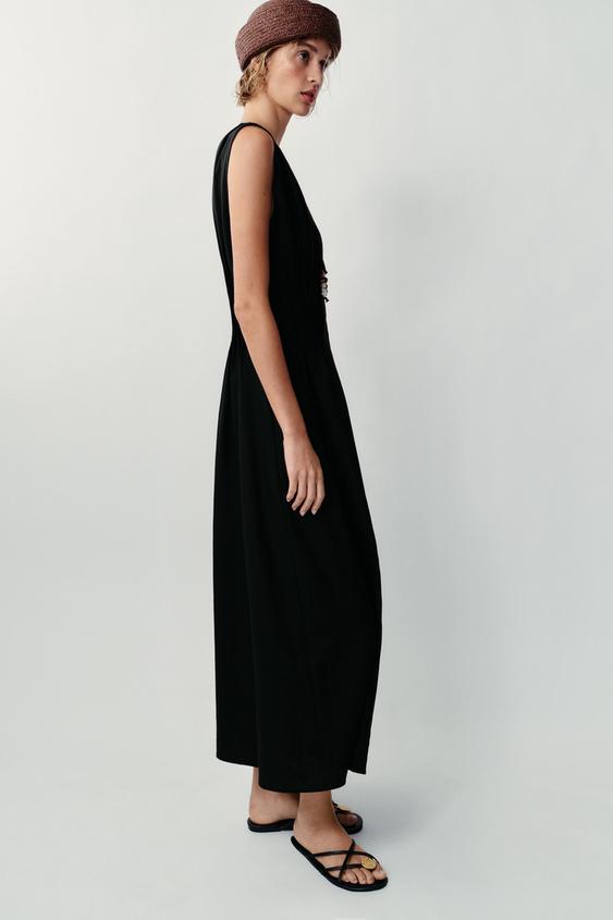cross front chiffon dress Criss Bust Gown - SMALL / Black Color:As Picture:Ivory creating a striking mermaid beaded wedding dresses Brunch Dress • 100K