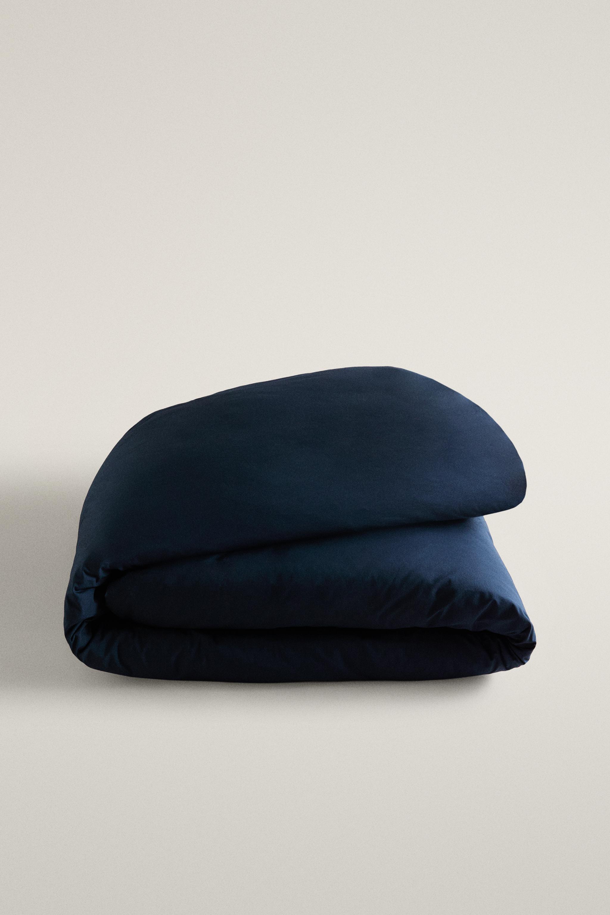 Zara REVERSIBLE COTTON PERCALE DUVET COVER — фото 5