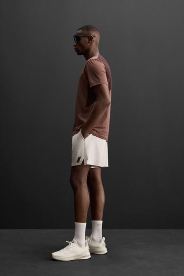 TRAINING COLOUR BLOCK T-SHIRT - Burgundy by Zara - Image 3
