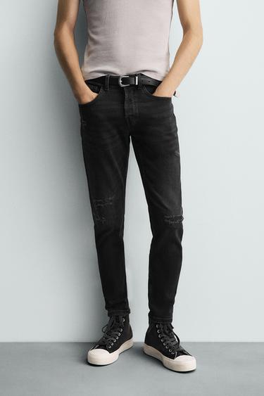 JEANS SKINNY FIT ME GRISJE - Karbon nga Zara