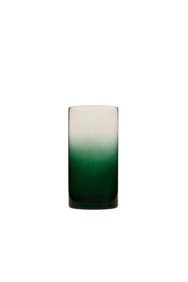 OMBRE SOFT DRINK GLASS - Green by Zara
