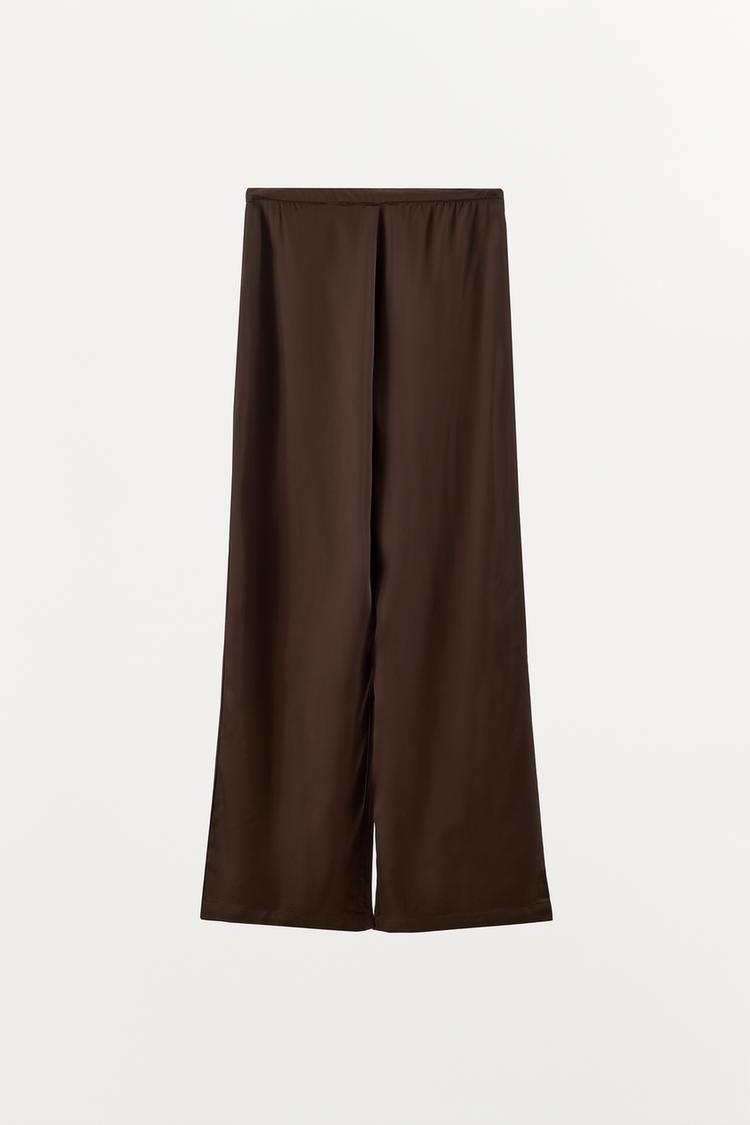 PANTALON FLUIDE SATINÉ