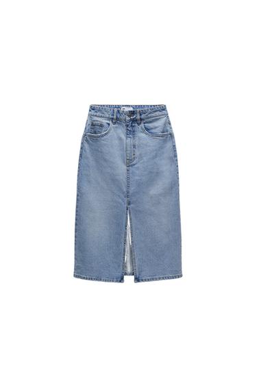 DENIM MIDI SKIRT