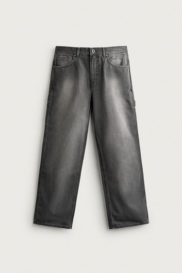 Zara 休閒版工裝長褲 - 深灰色