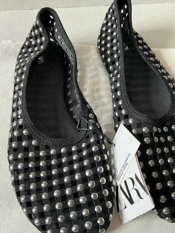 STUDDED MESH BALLERINAS - Image 6
