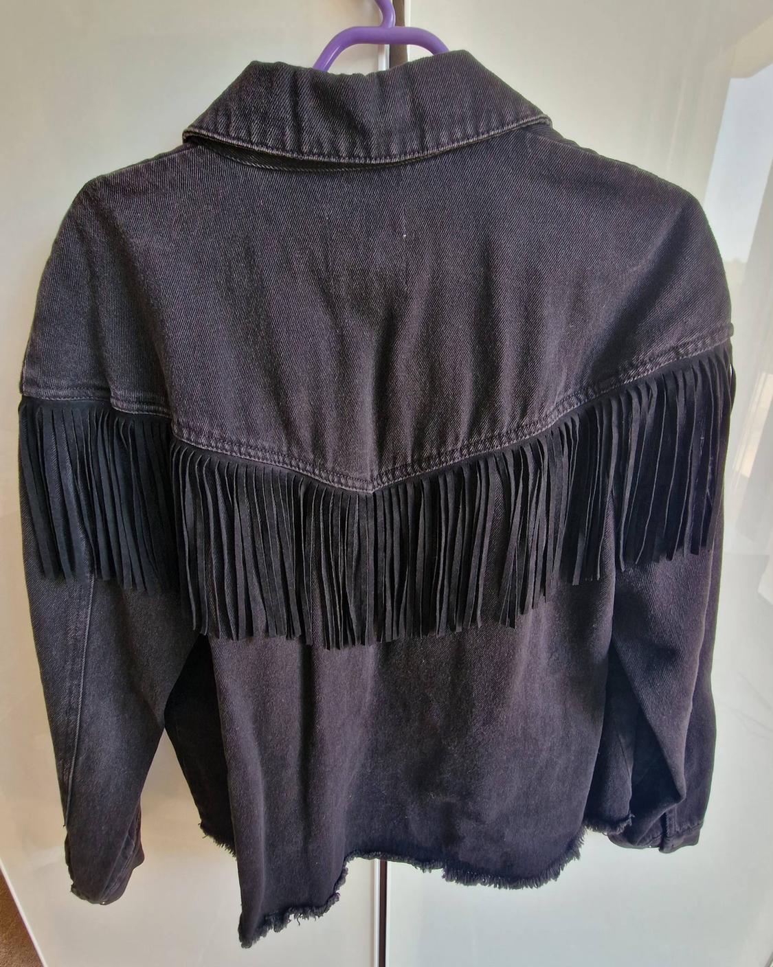 FRINGED DENIM JACKET - Image 3
