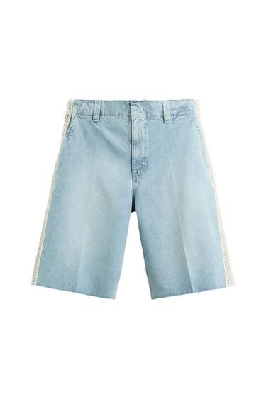 BERMUDA JORTS WITH CROCHET STRIPES - LIMITED EDITION