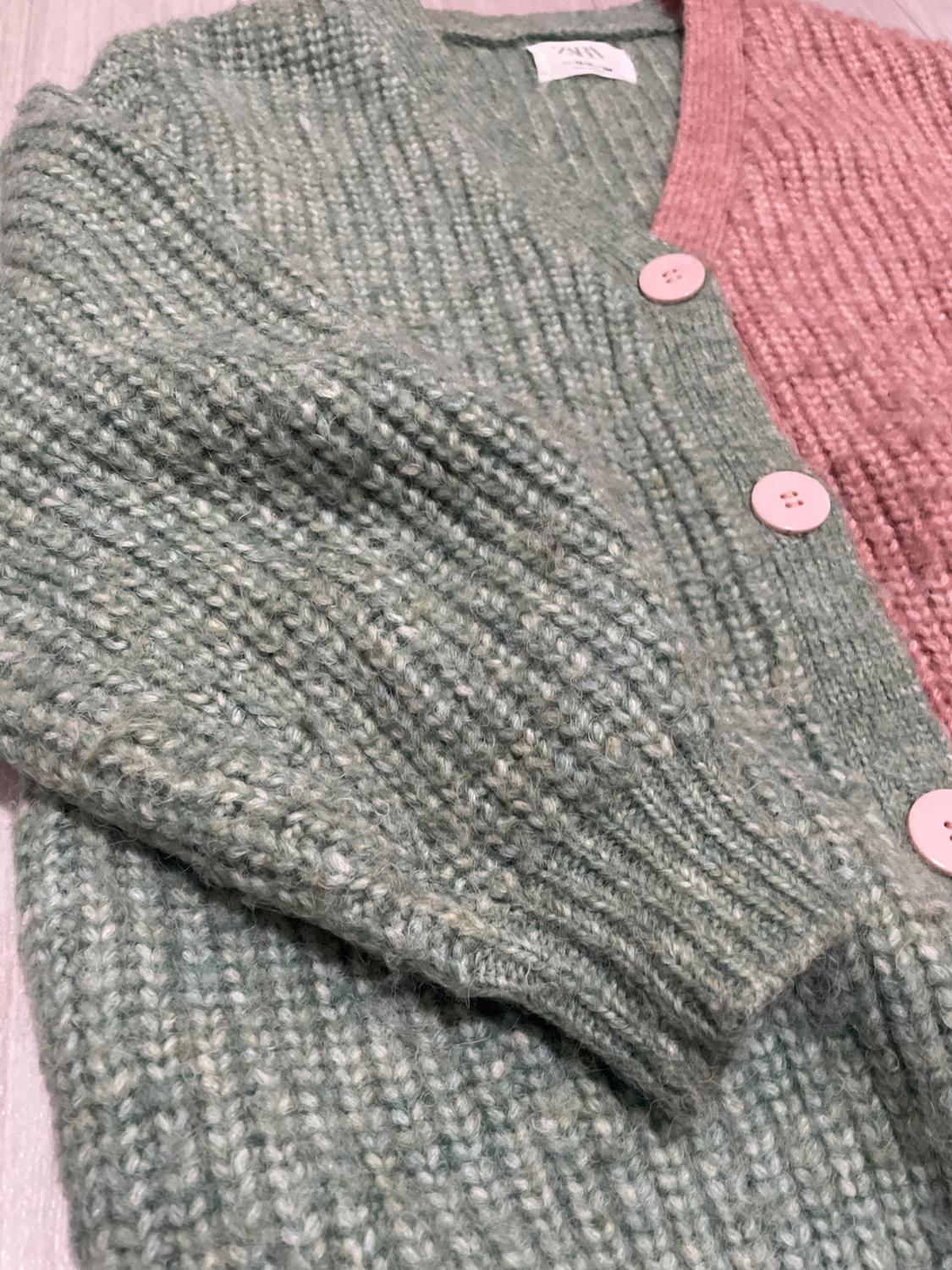 CONTRASTING KNIT CARDIGAN - Image 3