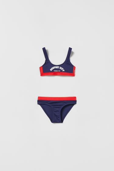 KIDS/ BIKINI NEWPORT CITY - Rojo de Zara - Imagen 0