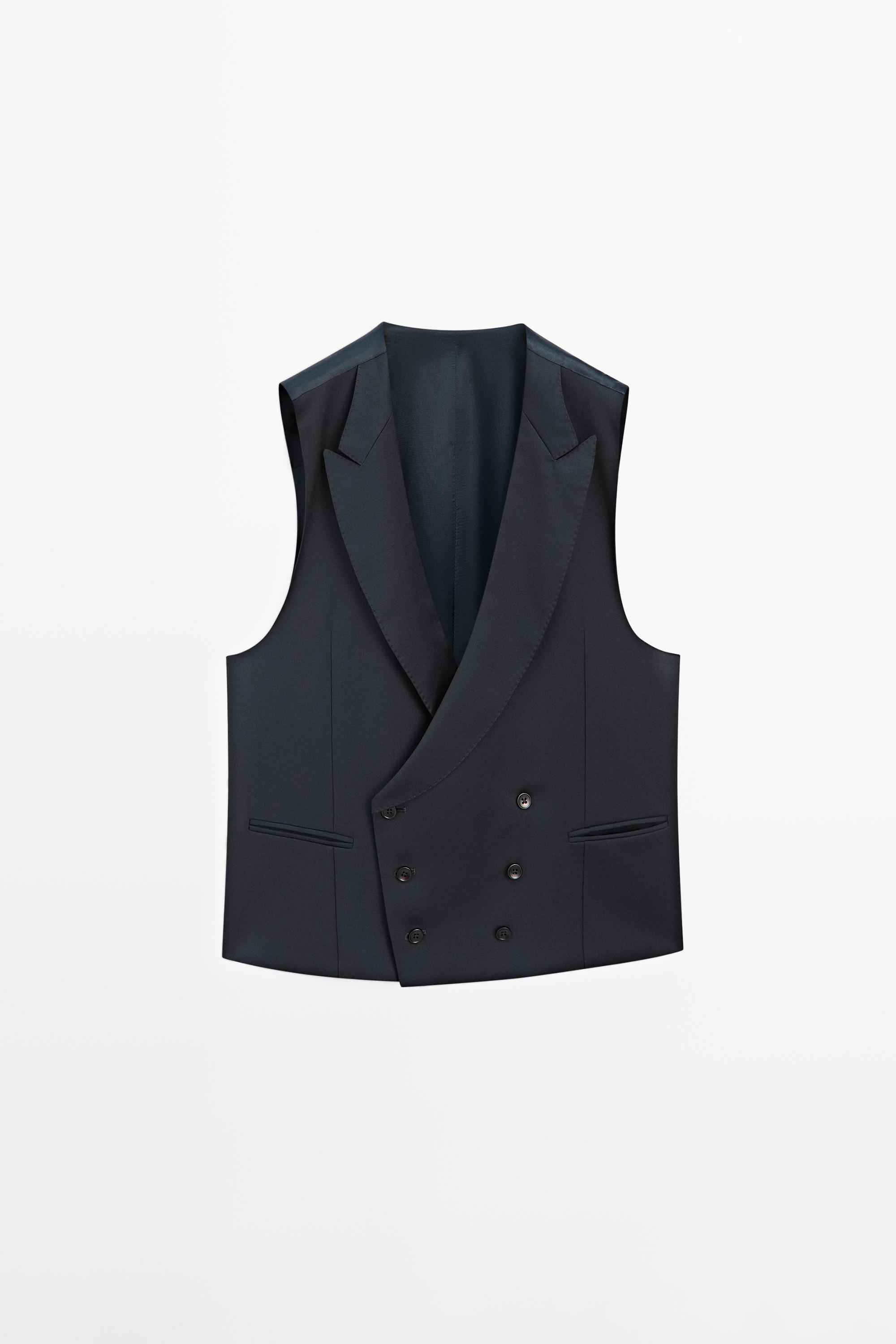 Cool wool suit waistcoat