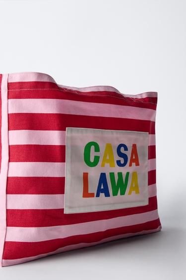 SAC EN TISSU À RAYURES CASA LAWA © Z ZARA KIDS - Rose de Zara - Image 2