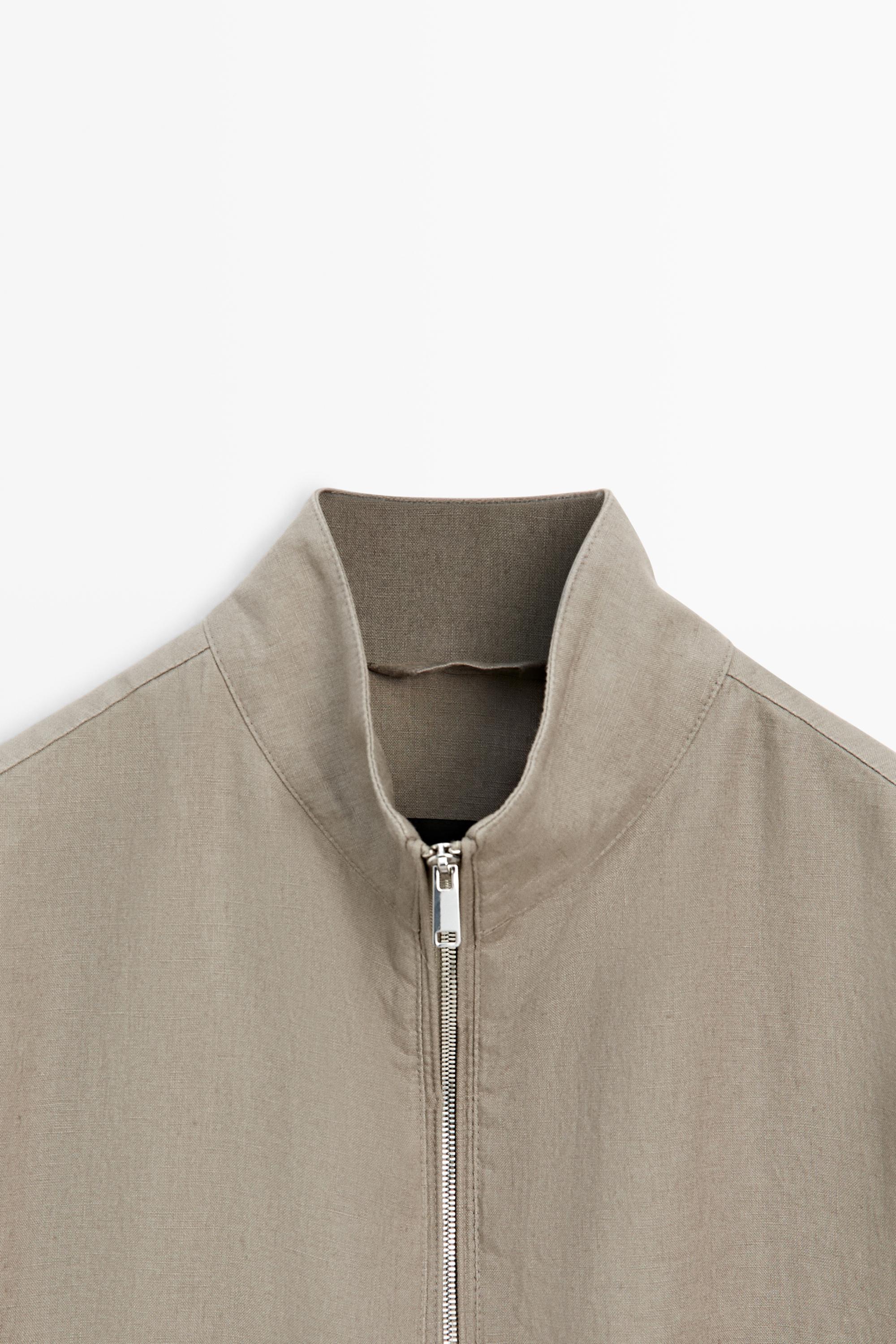 Veste bomber lin