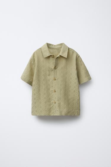 JACQUARD SHIRT - Green by Zara