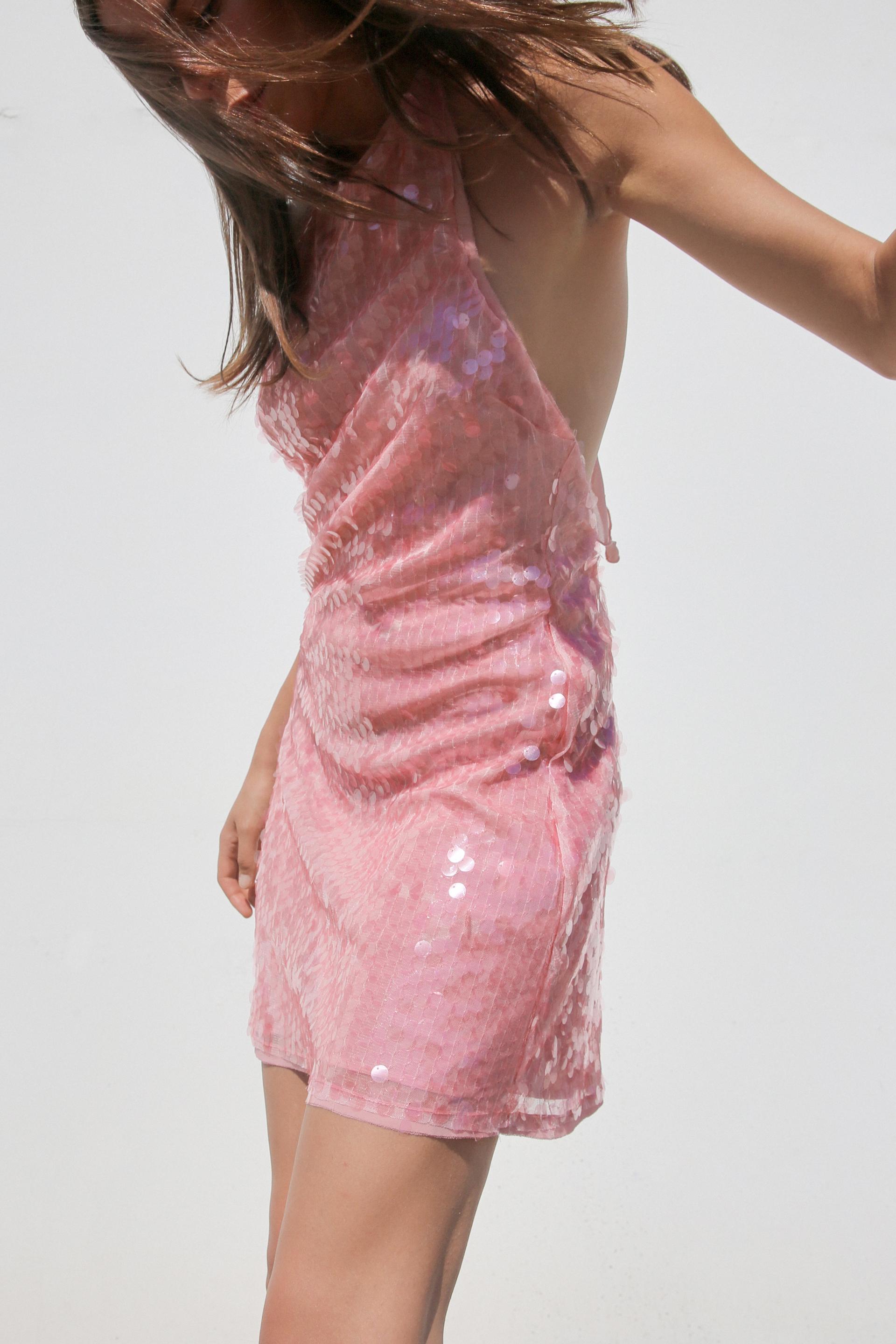 Zara pink shops sequin