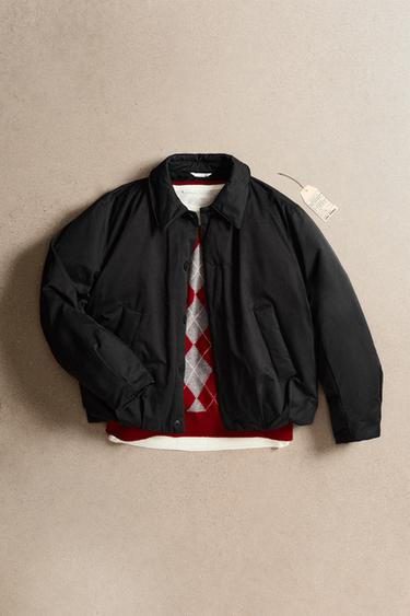 CROPPED FIT PADDED JACKET - Black by Zara