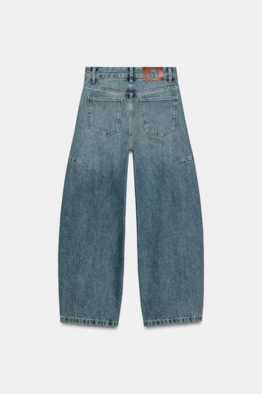 JEAN ZW COLLECTION BALLOON LONGUEUR CHEVILLE TAILLE NORMALE - Bleu clair de Zara - Image 5