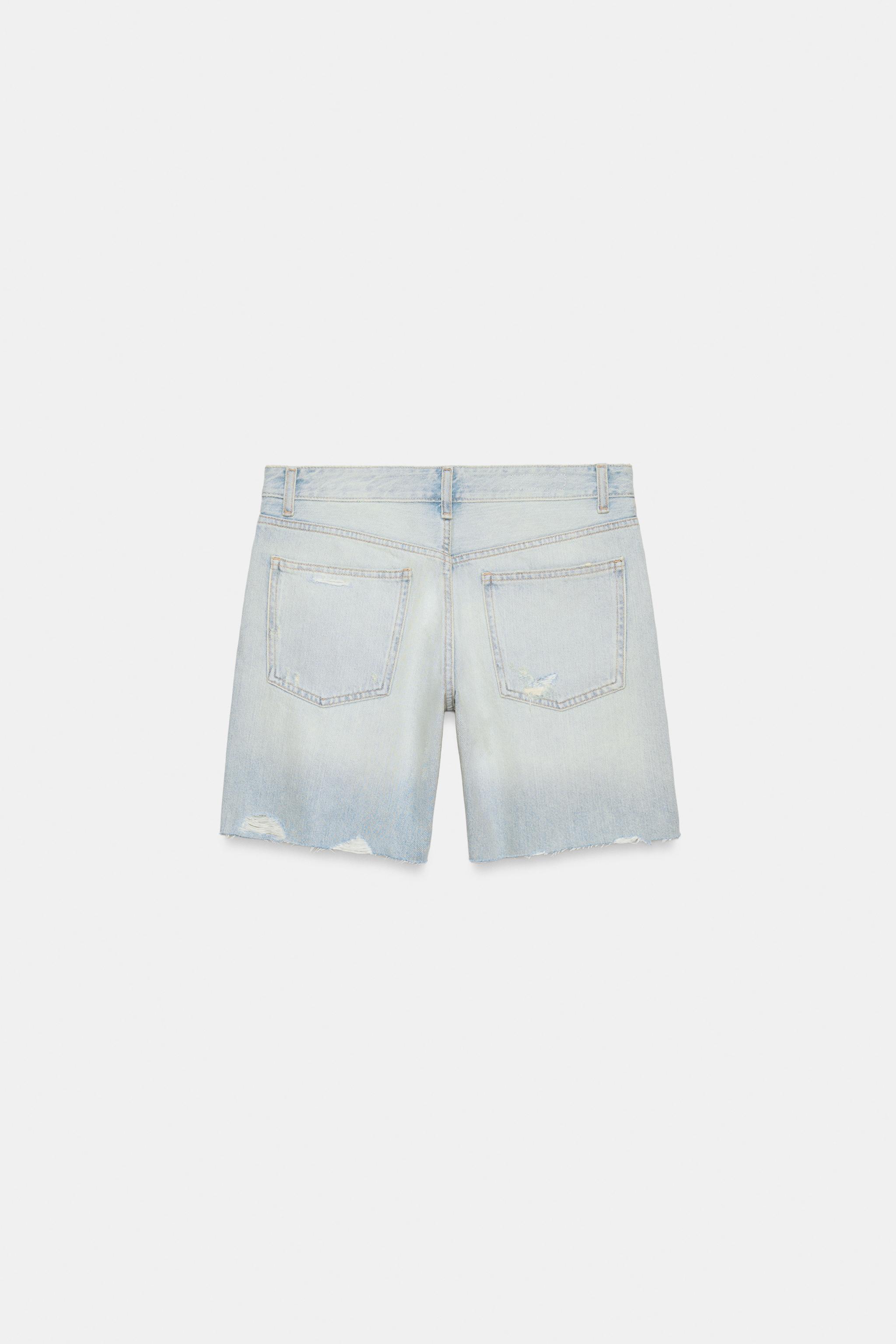 TRF MID RISE DENIM SHORTS