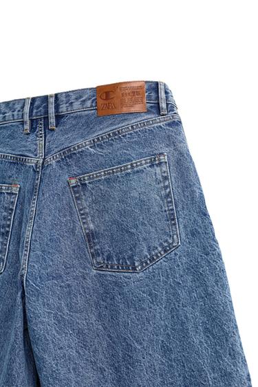 LOOSE TAPERED FIT JEANS CHAMPION® X ZARA - Mid-blue by Zara