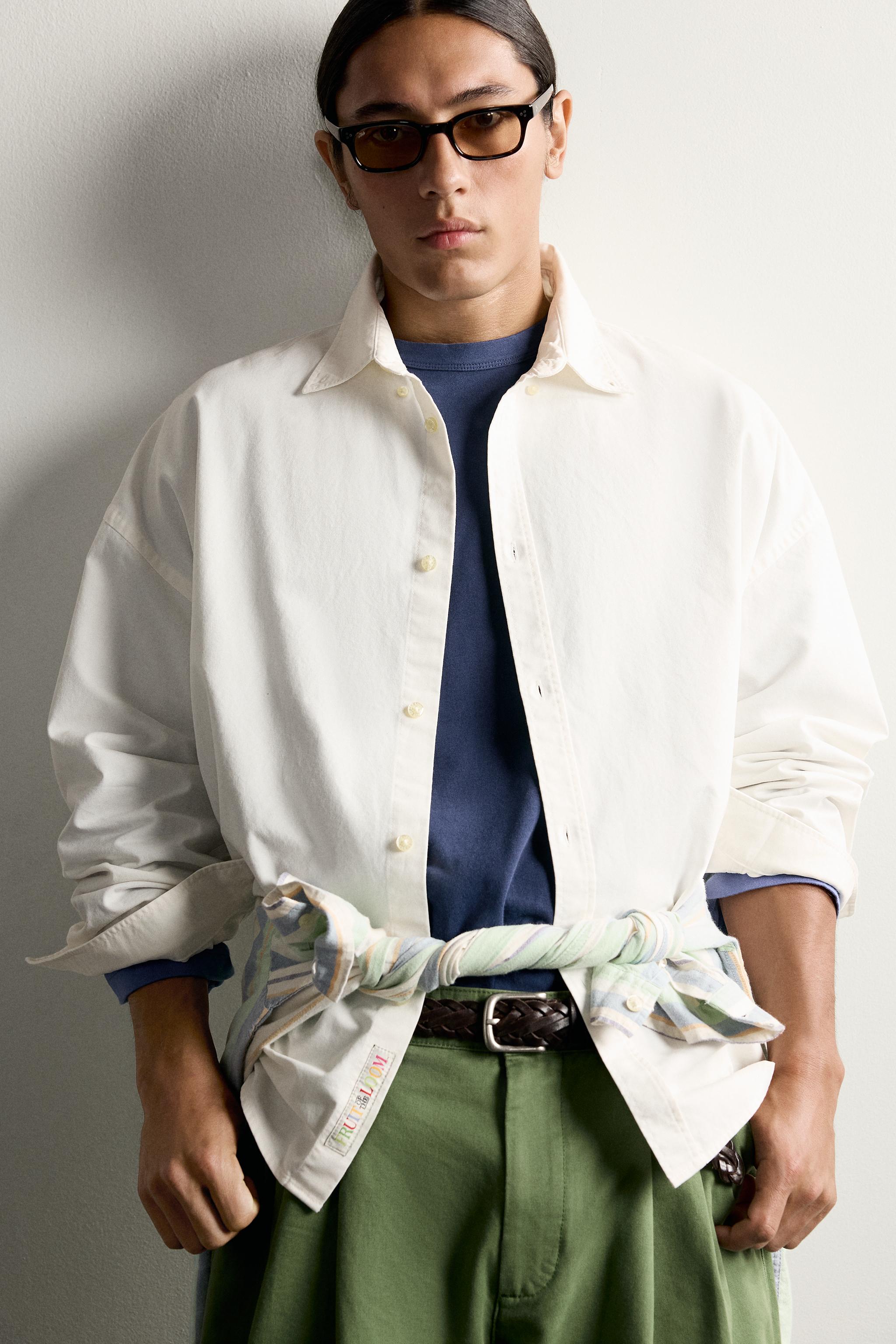 CHEMISE OXFORD BOXY FIT FRUIT OF THE LOOM™
