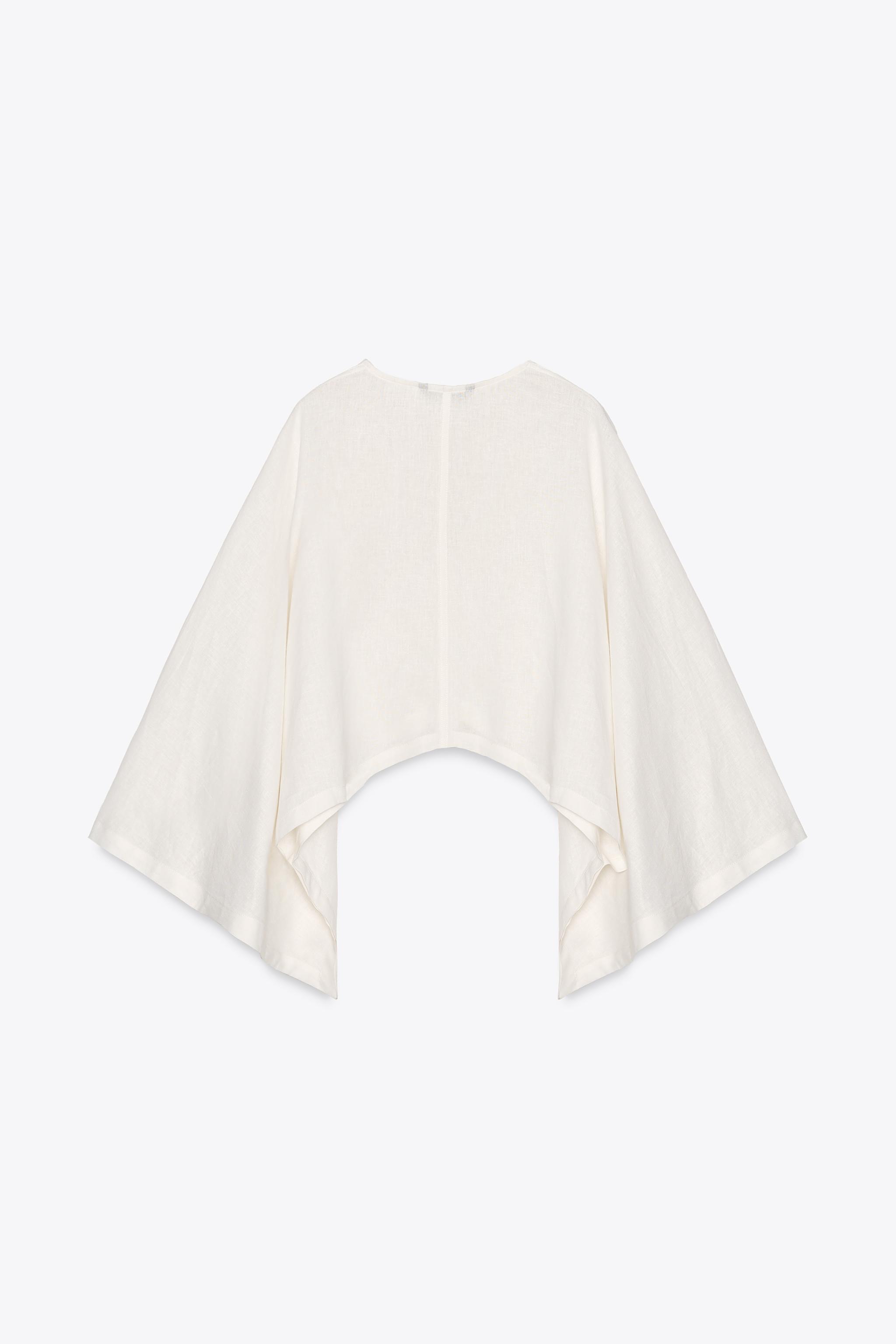 ZARA ケープセーター　オフホワイト ZARA ケープセーターオフホワイト