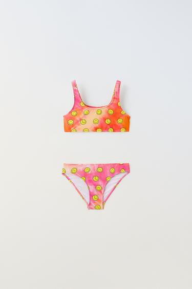 AGES 6-14 / SMILEYWORLD® PRINT BIKINI - Fuchsia by Zara - Image 0