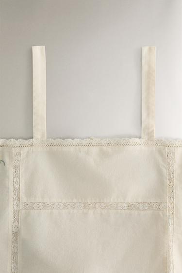 TOP COTON BRODERIES - Écru de Zara - Image 1
