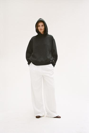 HOODIE WITH POCKETS - Charcoal by Zara - Image 0