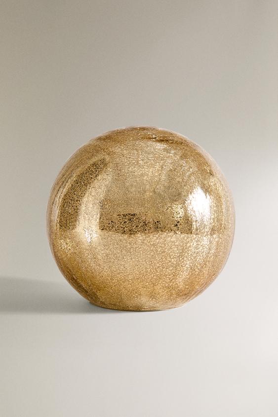 LARGE LED LIGHT BALL CHRISTMAS DECORATION Golden ZARA Ireland