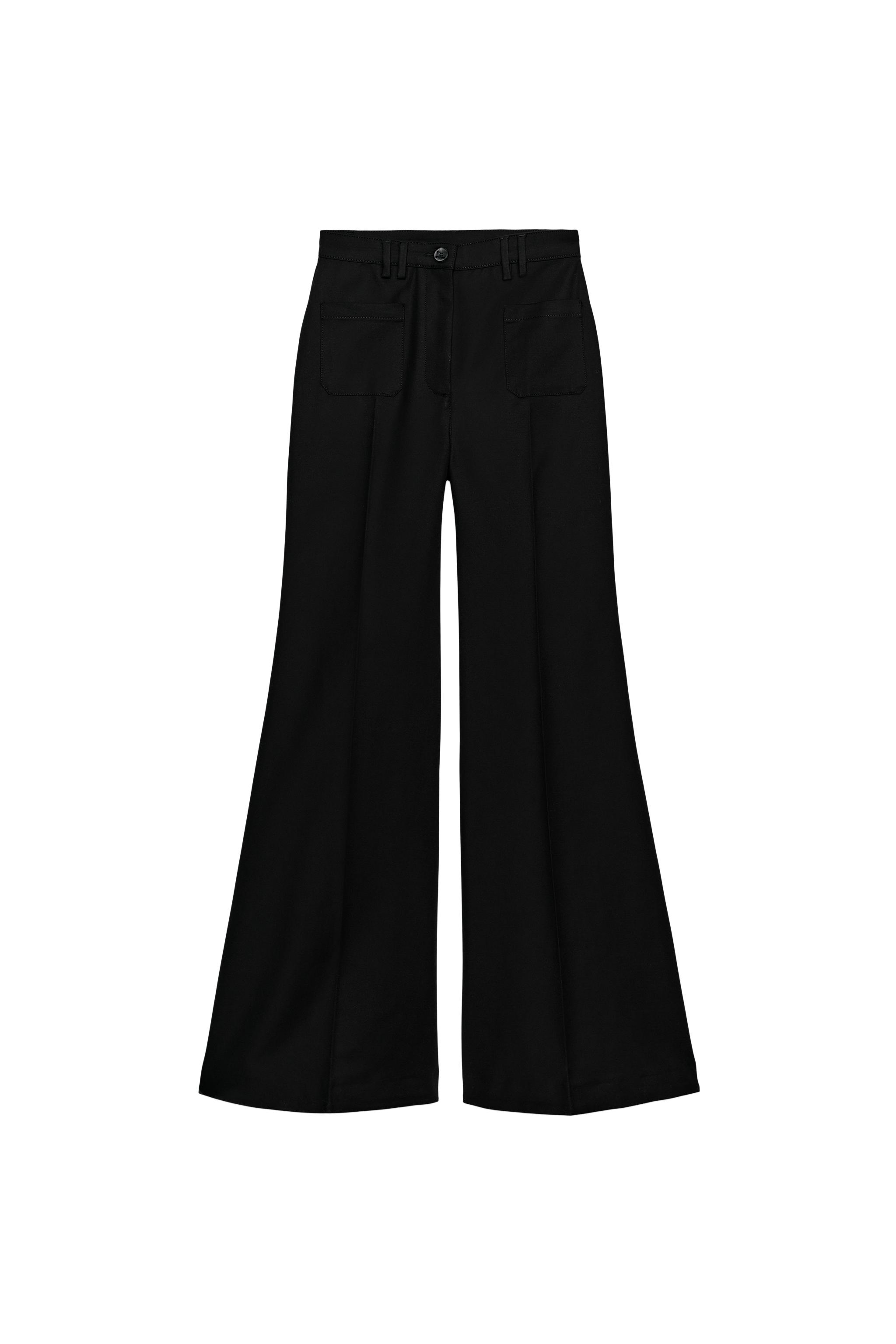 Женские брюки Zara ZW COLLECTION FLARE PANTS — фото 4