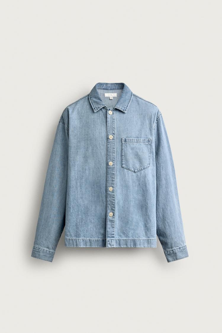 CAMISA DE MEZCLILLA DE AJUSTE HOLGADO 7