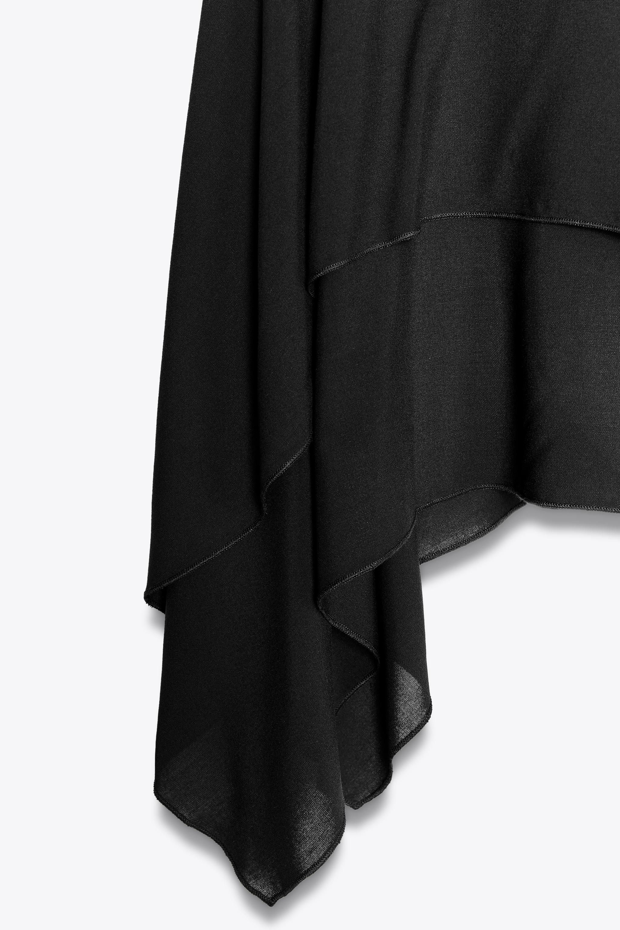 ZARA コントラスト ワンピース 0085/314 コントラスト ワンピース - ブラック | ZARA Japan / 日本