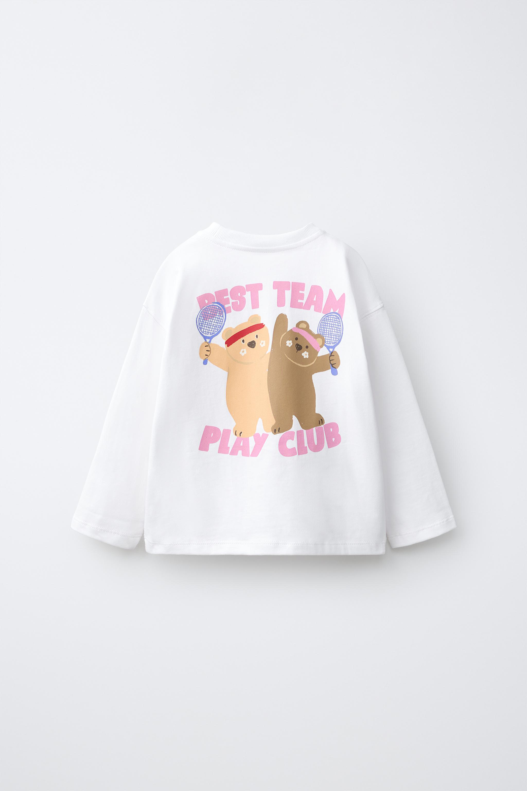 Детские футболки Zara HEART PRINT T-SHIRT — фото 3