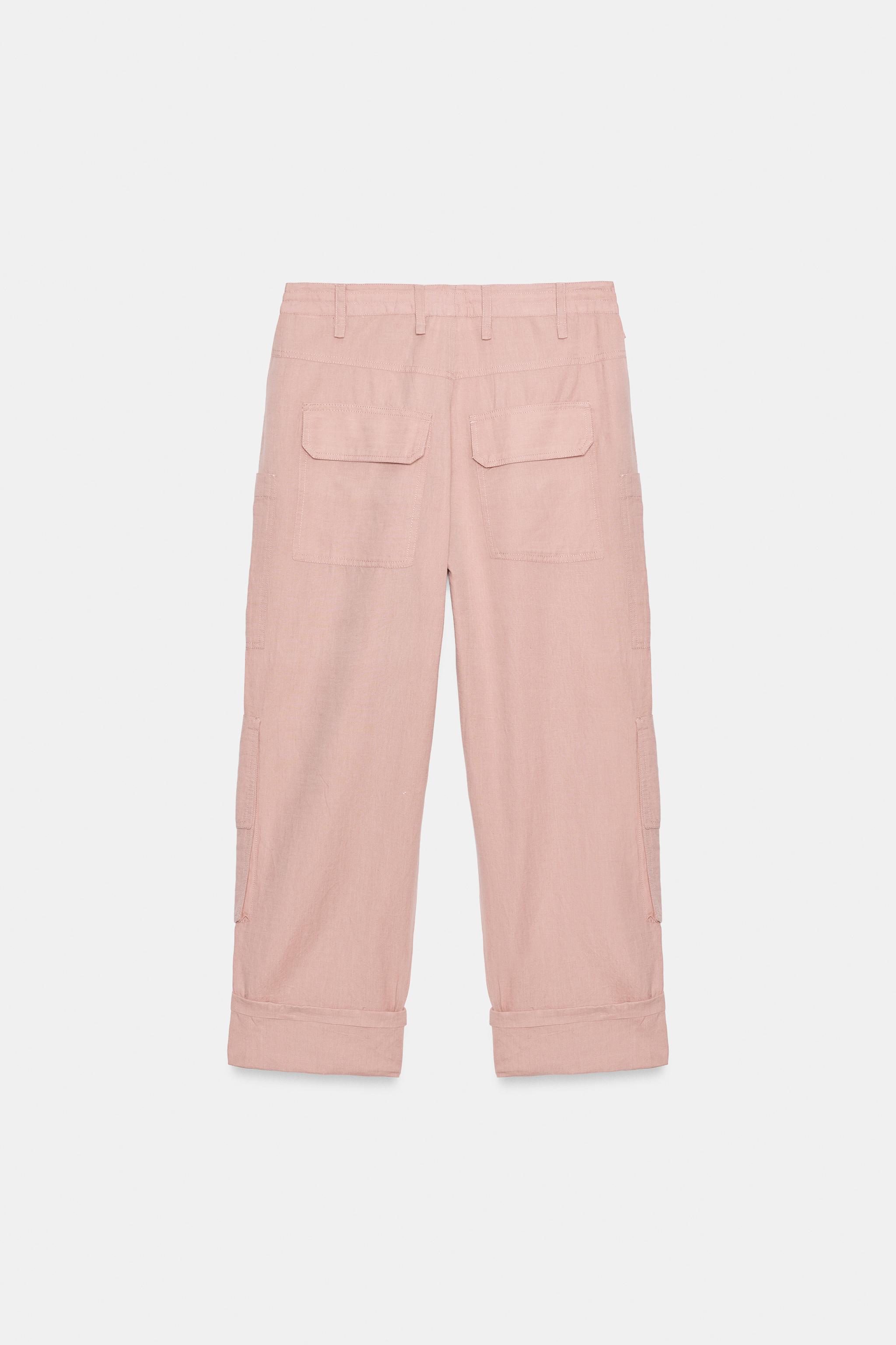 ZW COLLECTION LINEN CARGO PANTS
